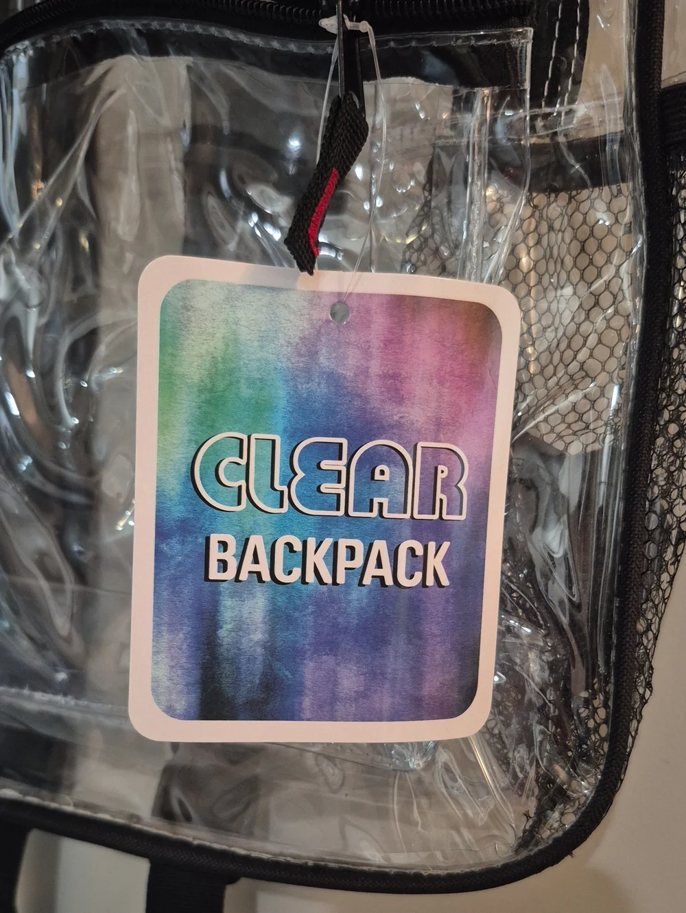 N/A transparent backpack